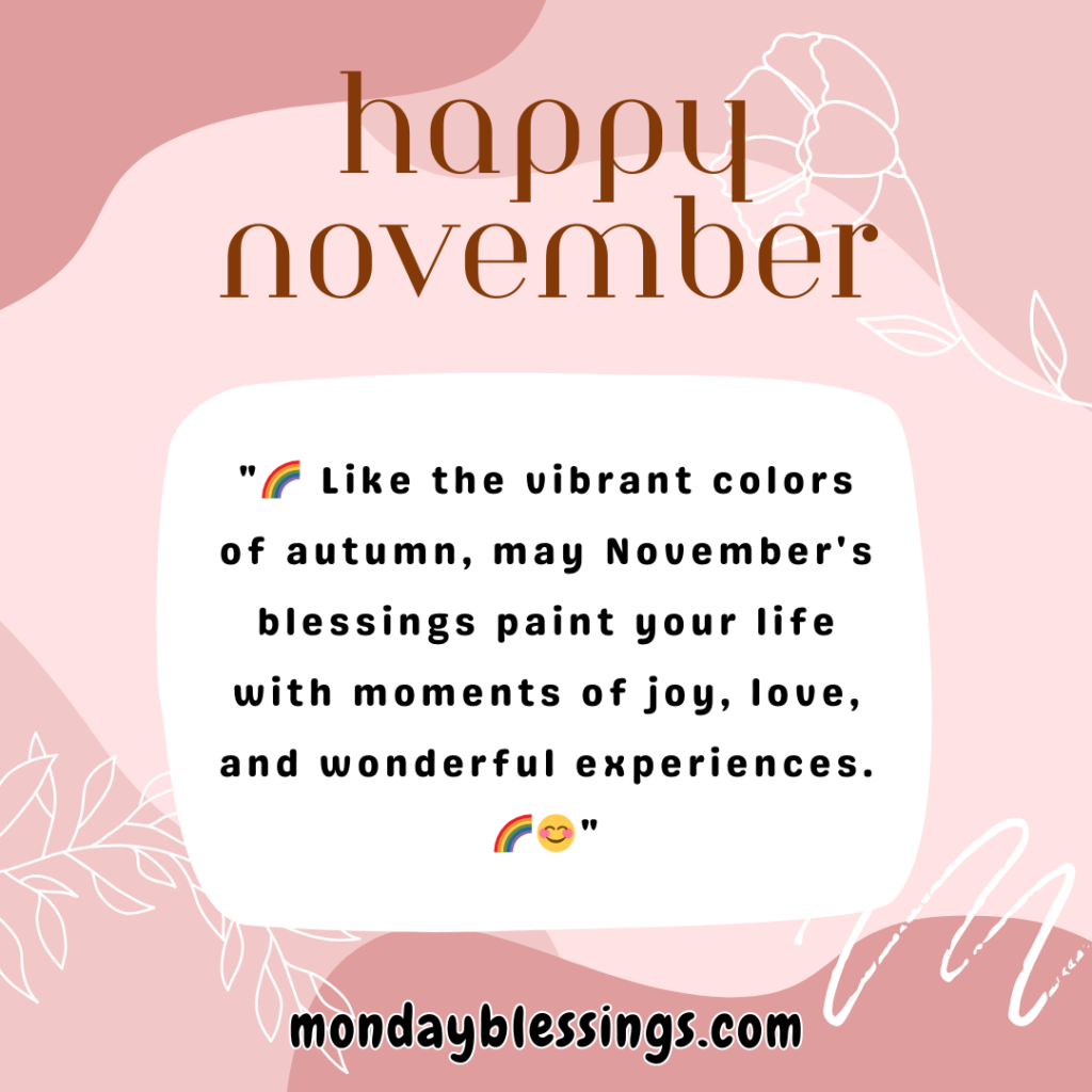 november wishes quotes
