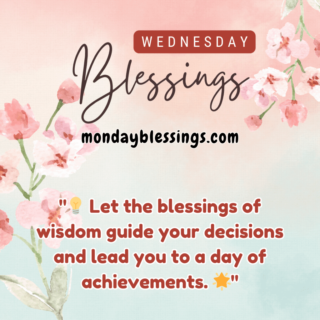 Wednesday Blessings Quotes image