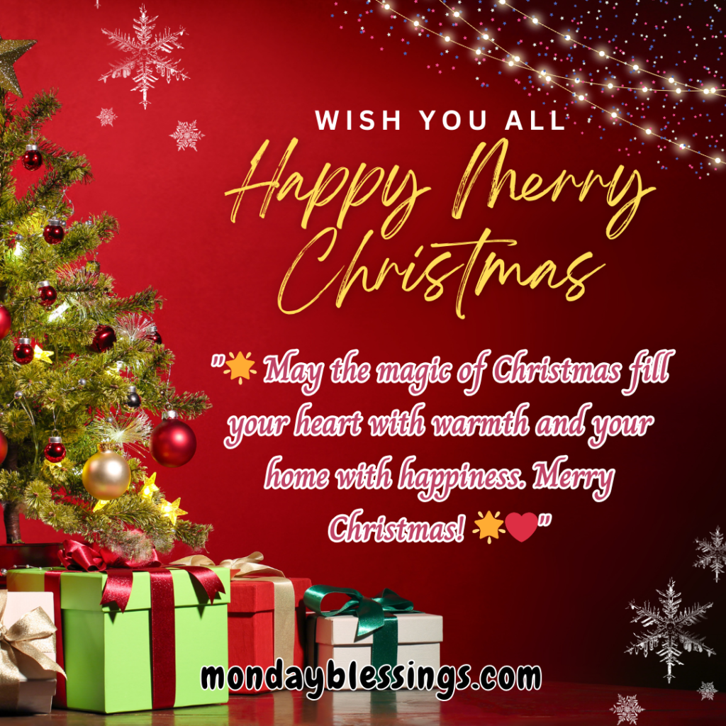 167+ Merry Christmas Quotes, Wishes, Message & Greetings (Images)