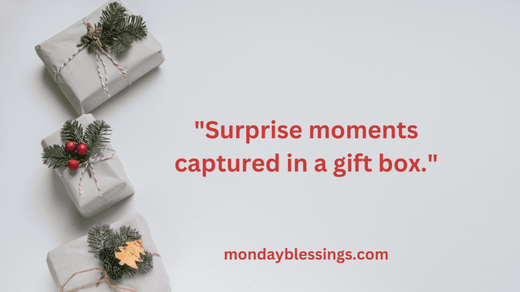 Surprise Gift Captions for Instagram