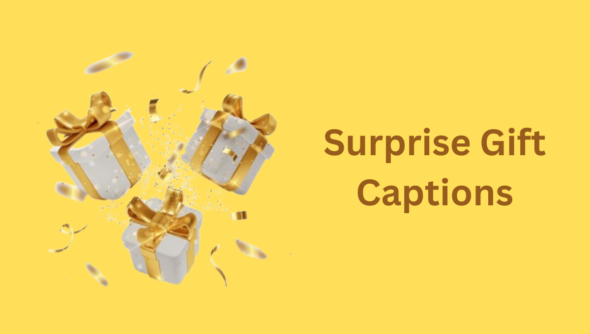 Surprise Gift Captions